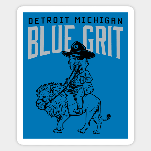 Blue Grit - Blue Backgrounds Magnet by MrLatham